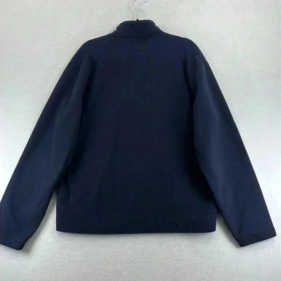 GAP Men’s Fleece 1/4 Zip Pullover Size Large Navy - Picture 4 of 11